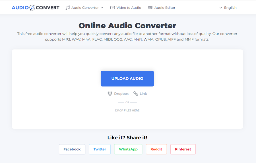 Audio-Convert | 免费音频格式转换器